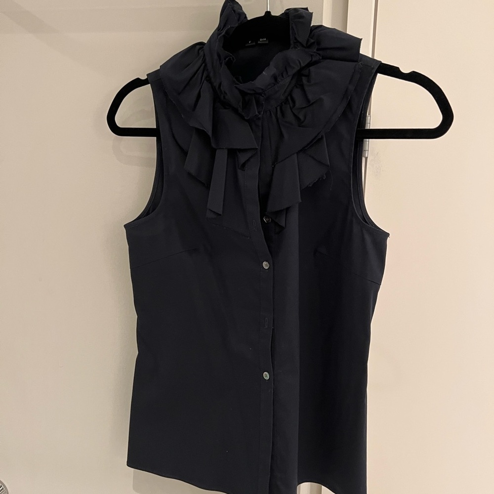 theory sleeveless blouse